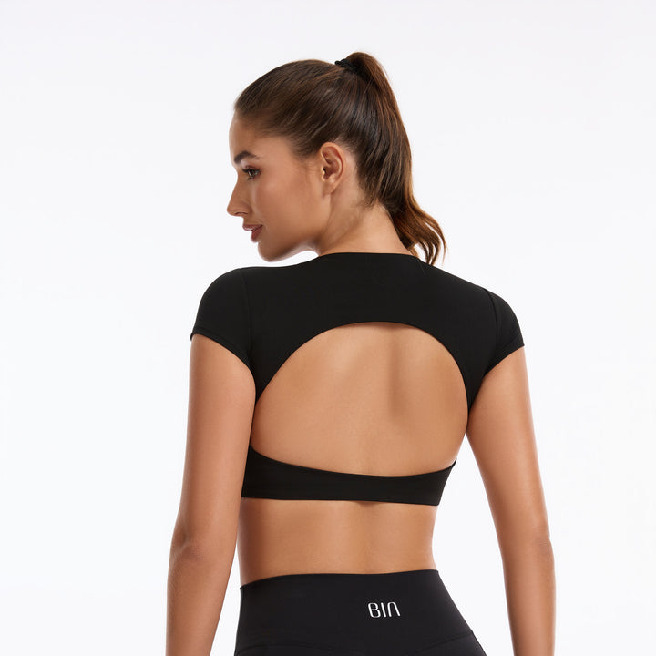 Rebel Short-Sleeve Crop Top 
