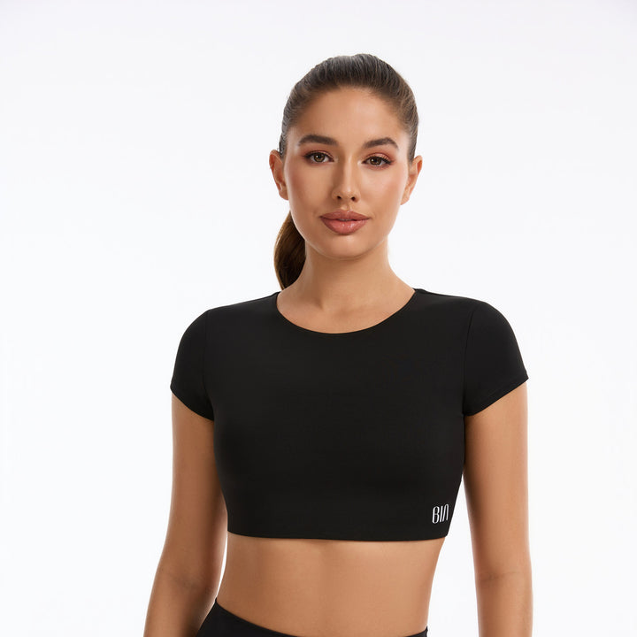 Rebel Short-Sleeve Crop Top 