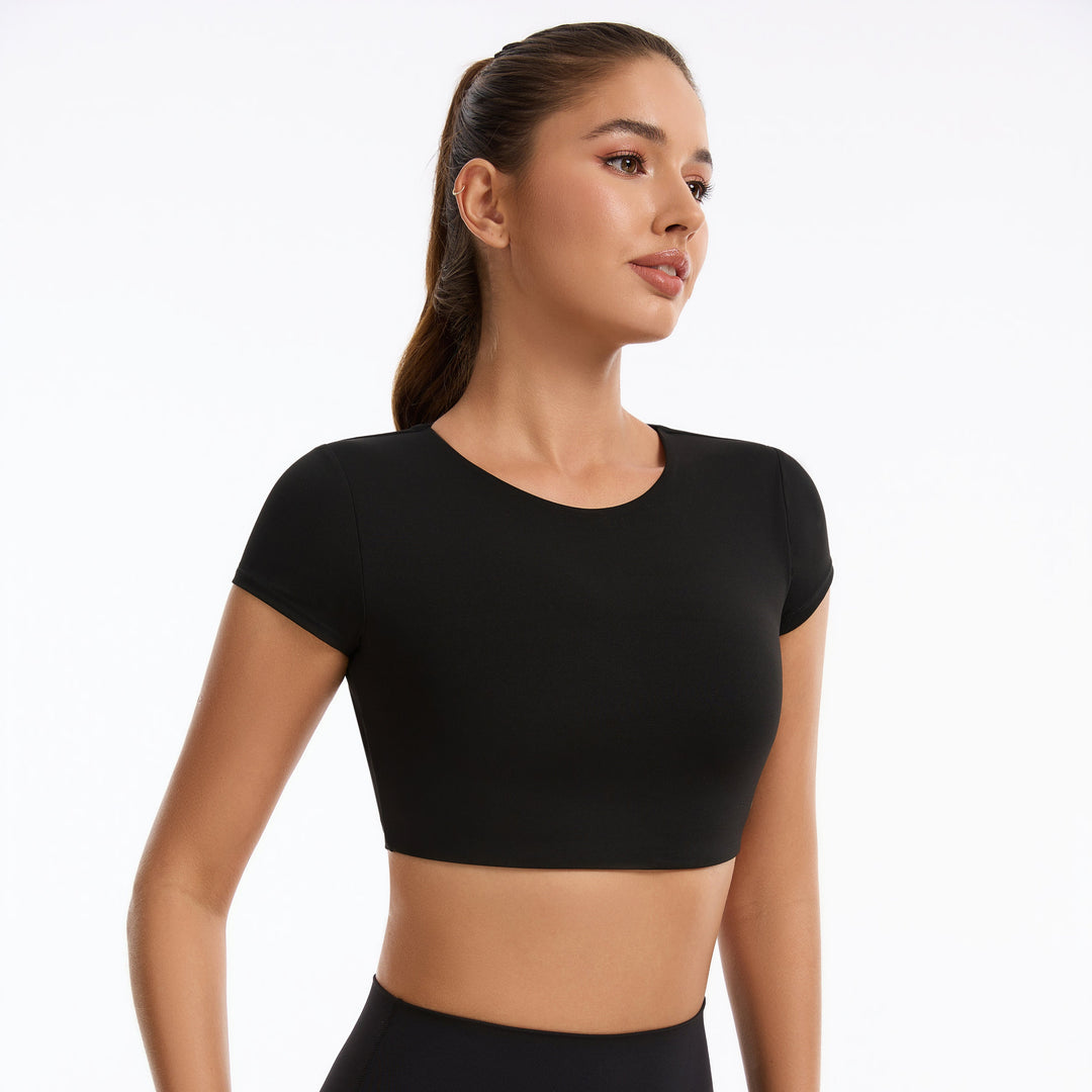 Rebel Short-Sleeve Crop Top 