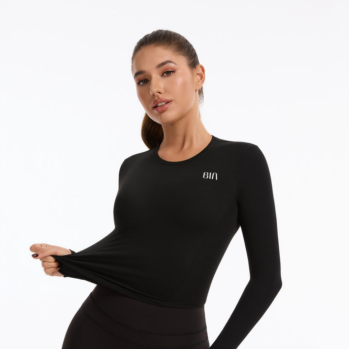 Forge Long-Sleeve Crop Top 