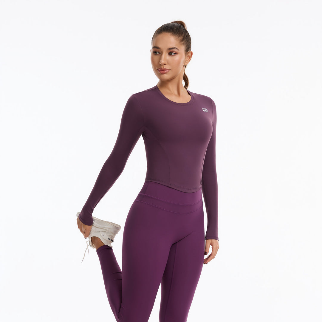Forge Long-Sleeve Crop Top 
