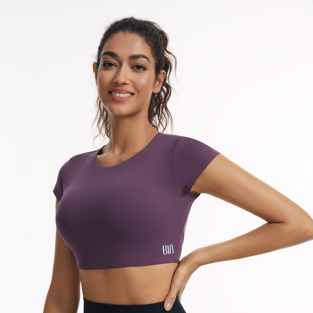 Rebel Short-Sleeve Crop Top 