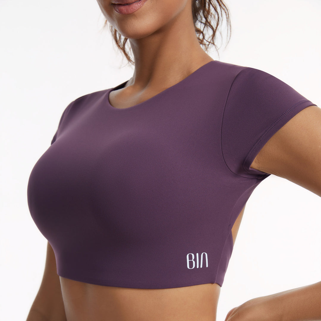 Rebel Short-Sleeve Crop Top 