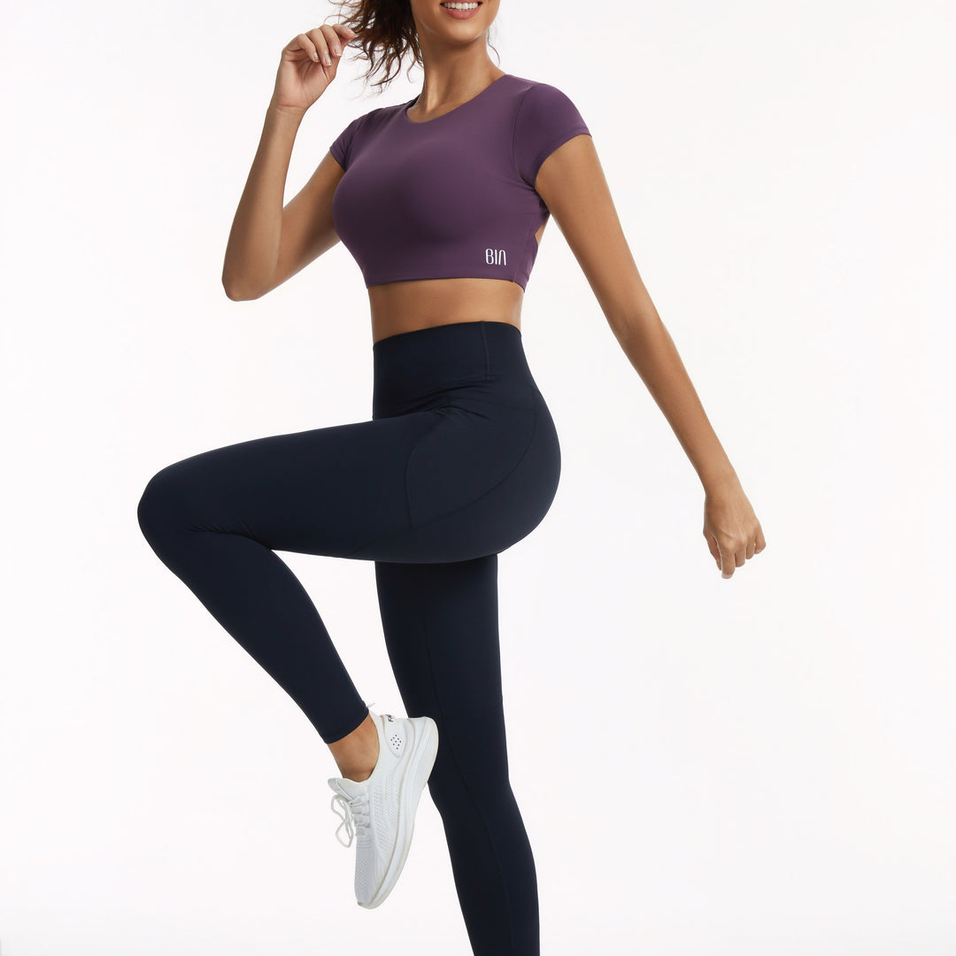 Grind High Waisted Pocketed Leggings 
