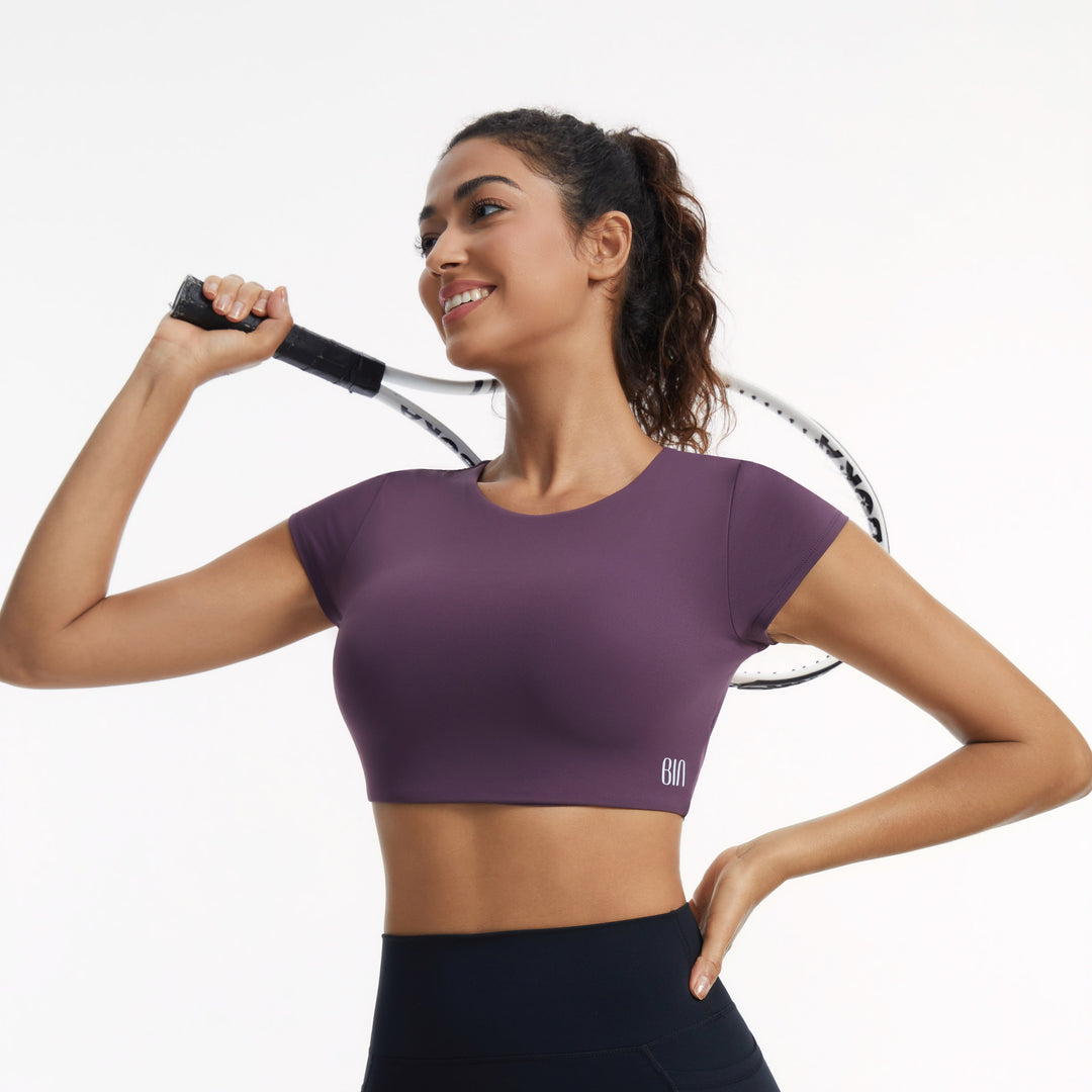 Rebel Short-Sleeve Crop Top 