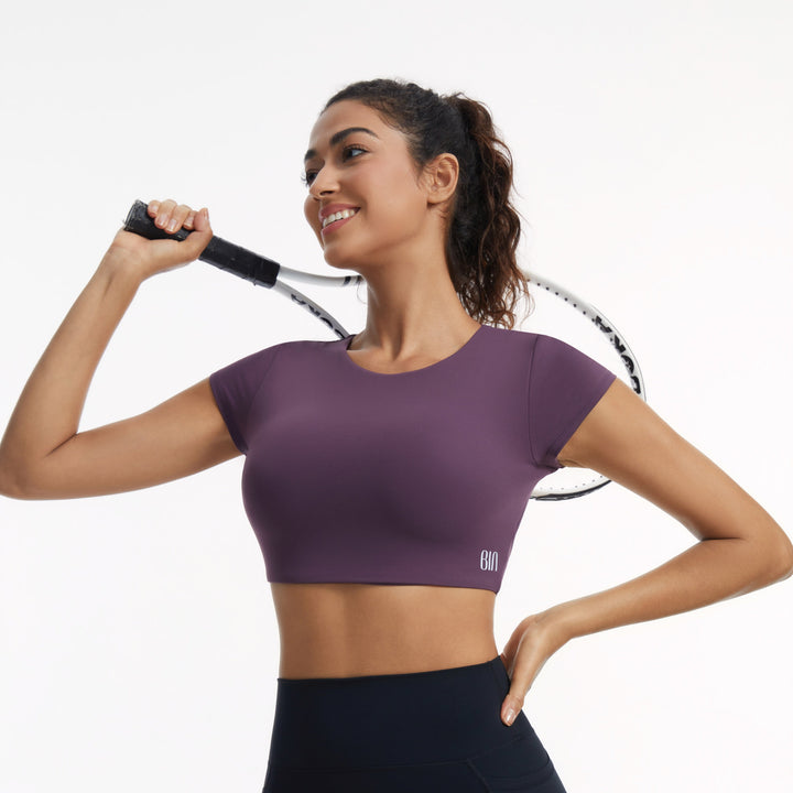 Rebel Short-Sleeve Crop Top 