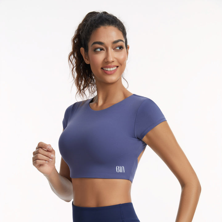 Rebel Short-Sleeve Crop Top 