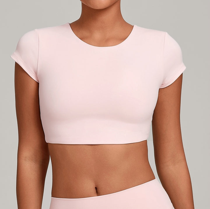 Rebel Short-Sleeve Crop Top 